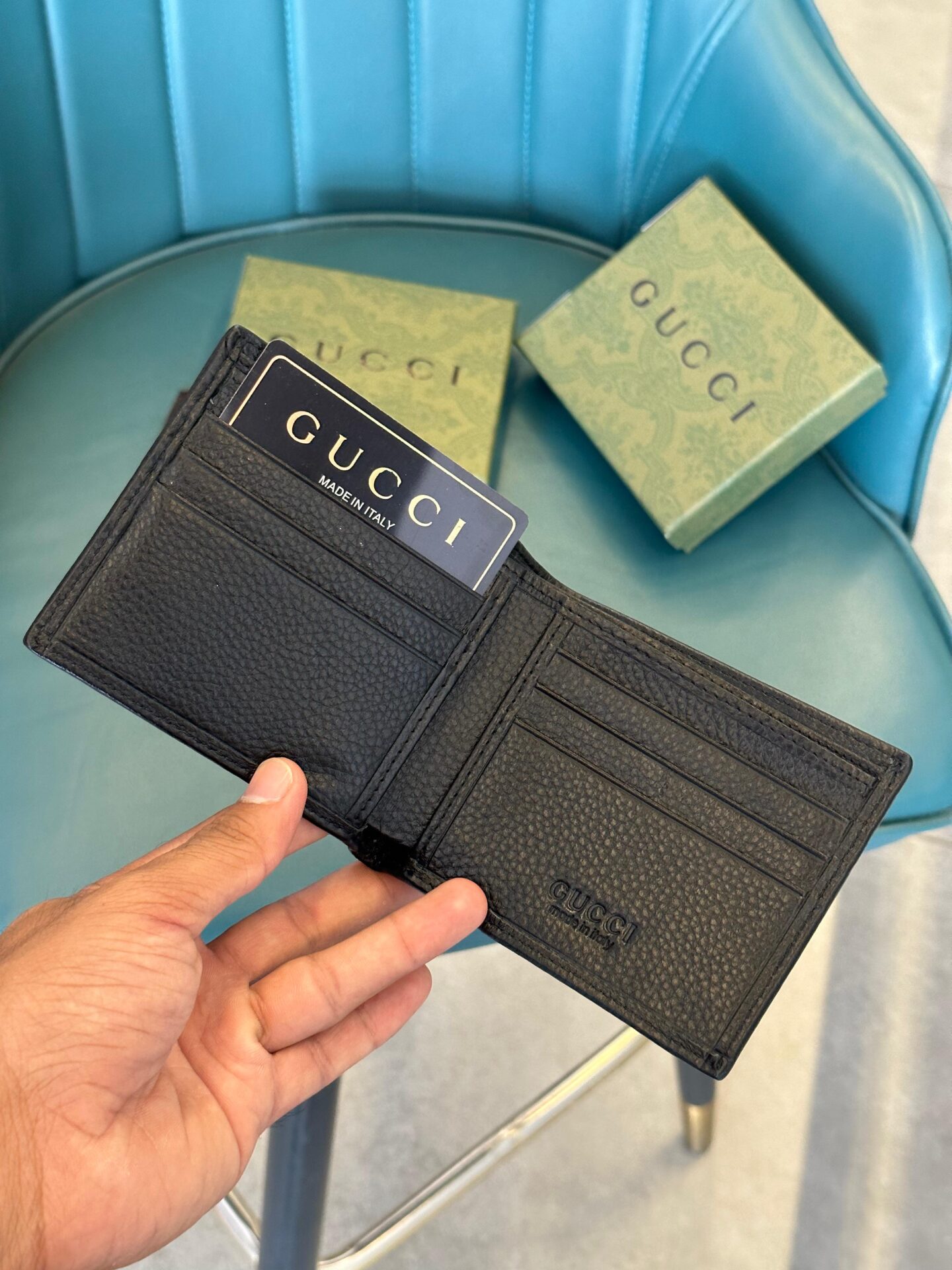 Buy First Copy Gucci Men’s Wallet with Signature GG Pattern - Master Quality 7A Mirror at Lowest Price Online India