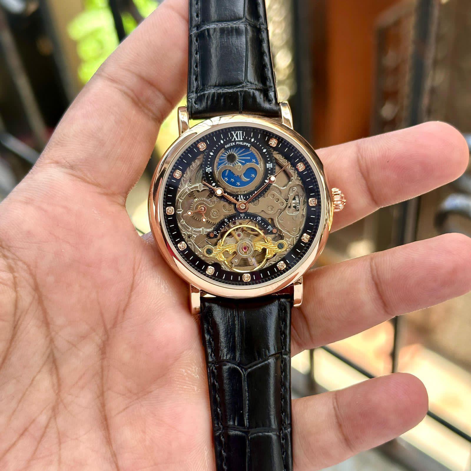 Buy First Copy Patek Philippe Men’s Tourbillon Automatic Watch 43mm - Master Quality 7A Mirror at Lowest Price Online India