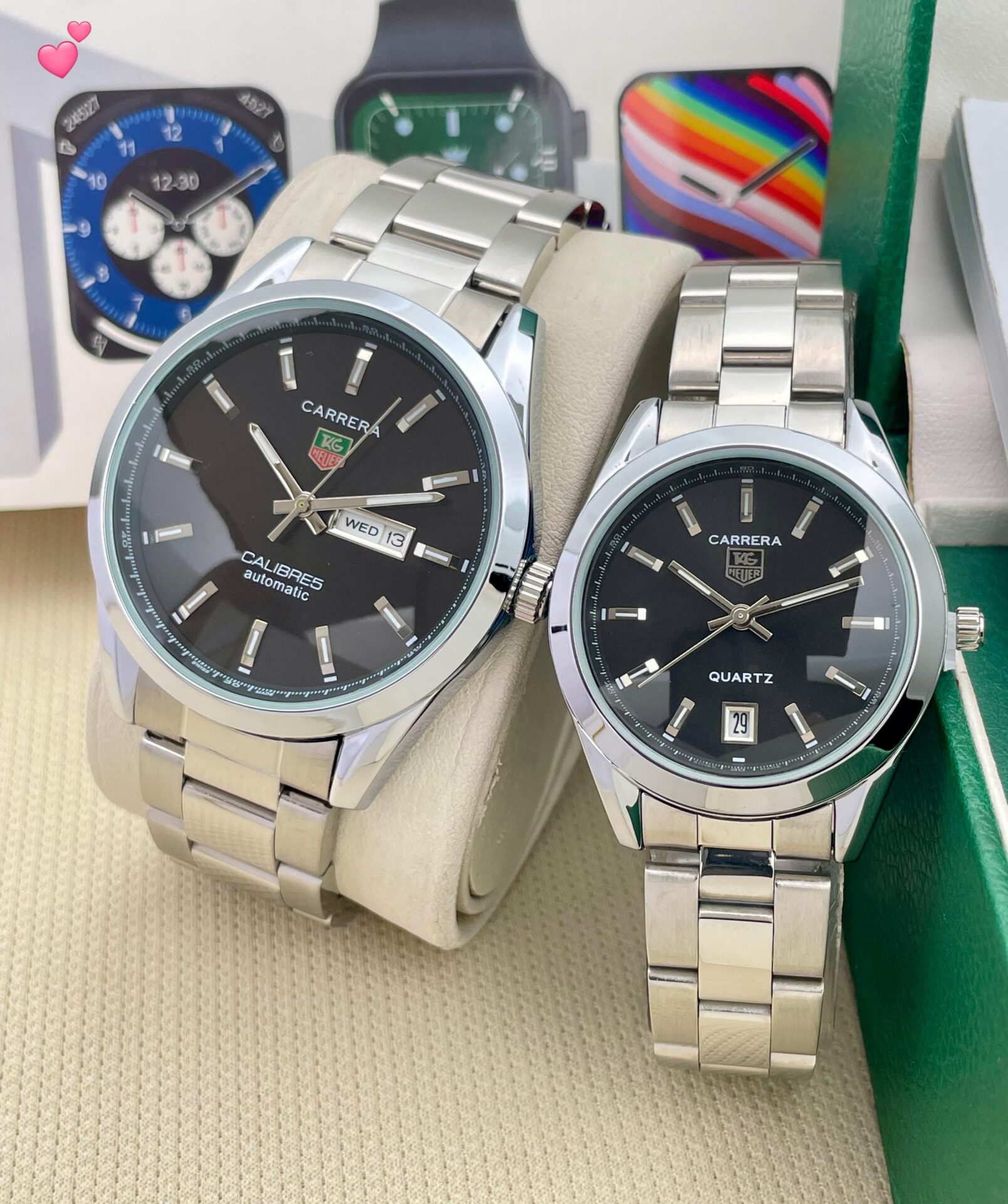 Buy First Copy Tag Heuer Couple Watches - Master Quality 7A Mirror at Lowest Price Online India