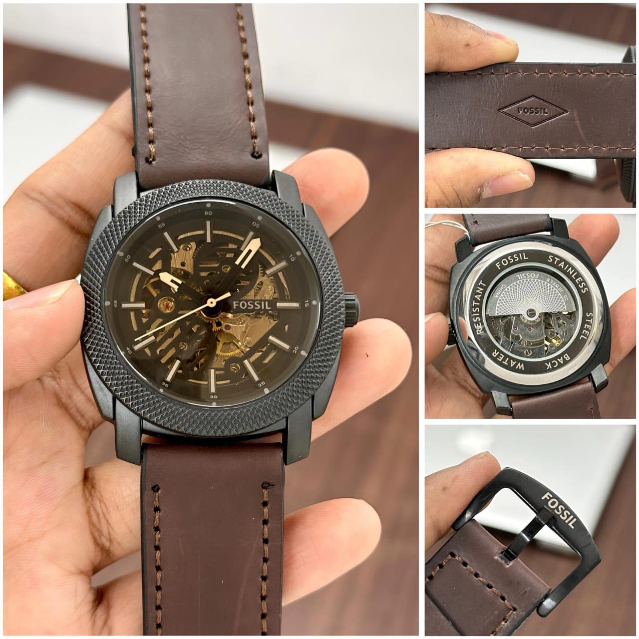 Buy First Copy Fossil Modern Machine Automatic Men’s Watch 45mm Open Back - Master Quality 7A Mirror at Lowest Price Online India