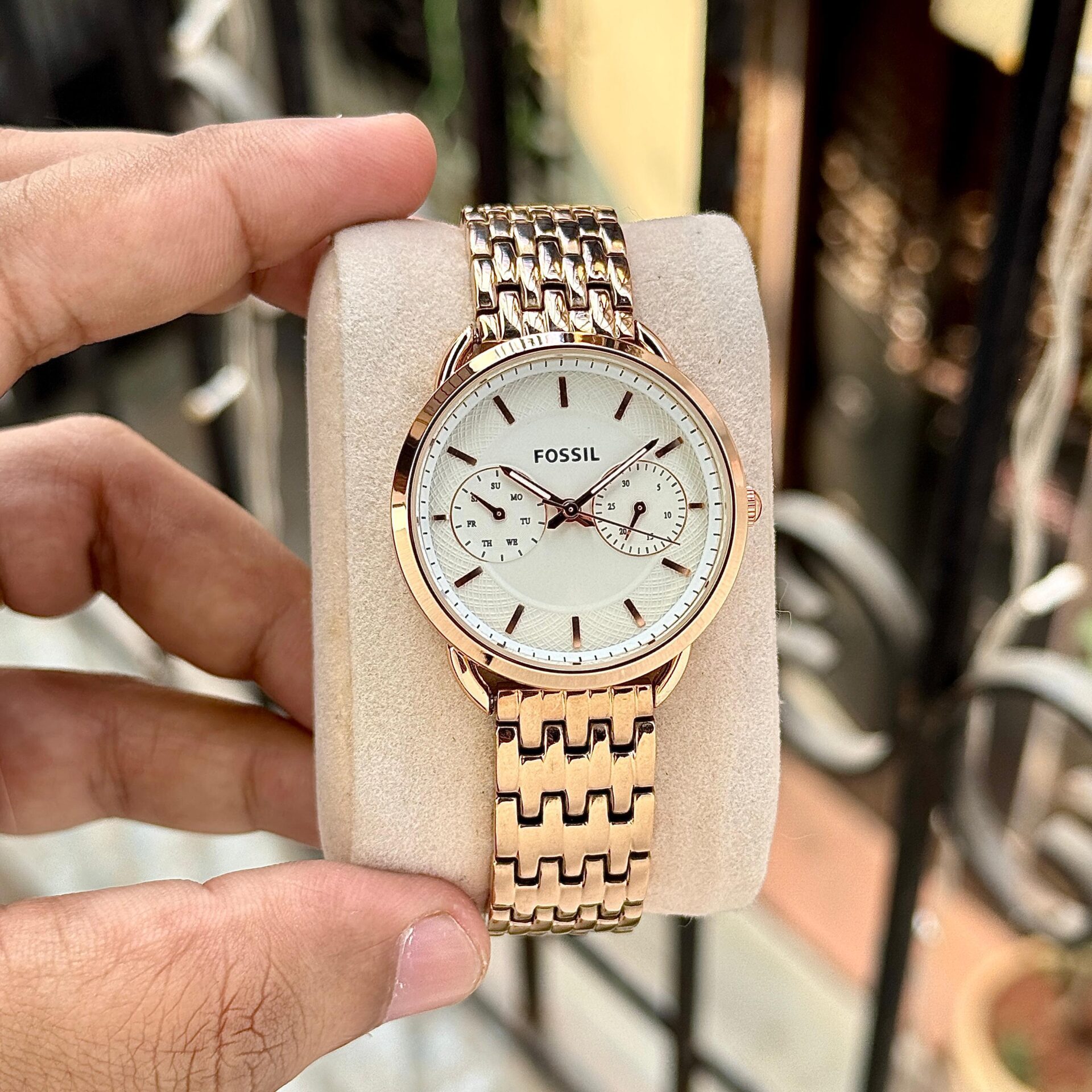 Buy First Copy Fossil ES3713 Chronograph Watch for Women 35mm - Master Quality 7A Mirror at Lowest Price Online India