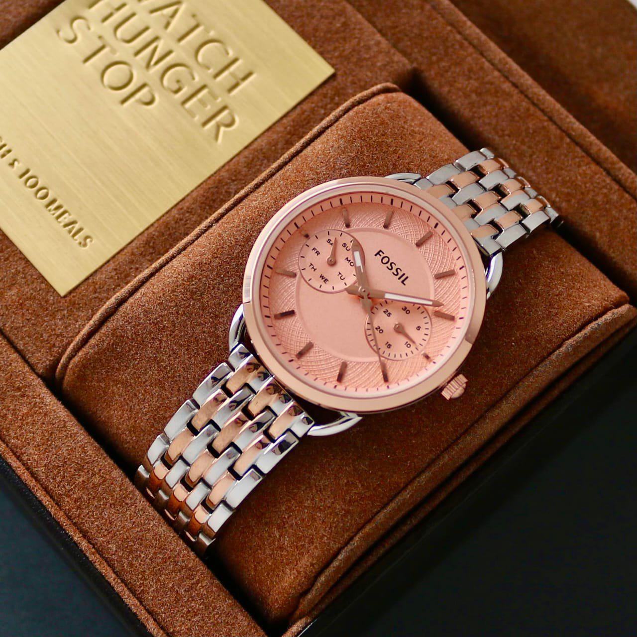 Buy First Copy Fossil ES3713 Chronograph Watch for Women 35mm - Master Quality 7A Mirror at Lowest Price Online India