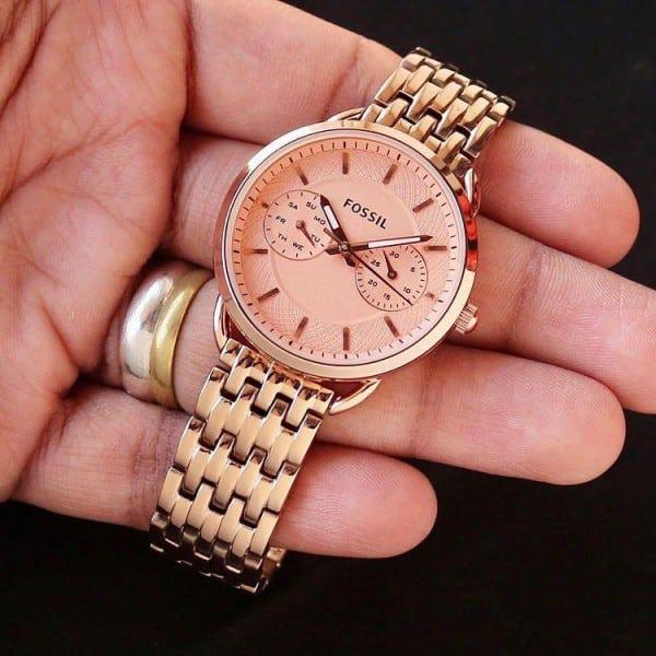 Buy First Copy Fossil ES3713 Chronograph Watch for Women 35mm - Master Quality 7A Mirror at Lowest Price Online India