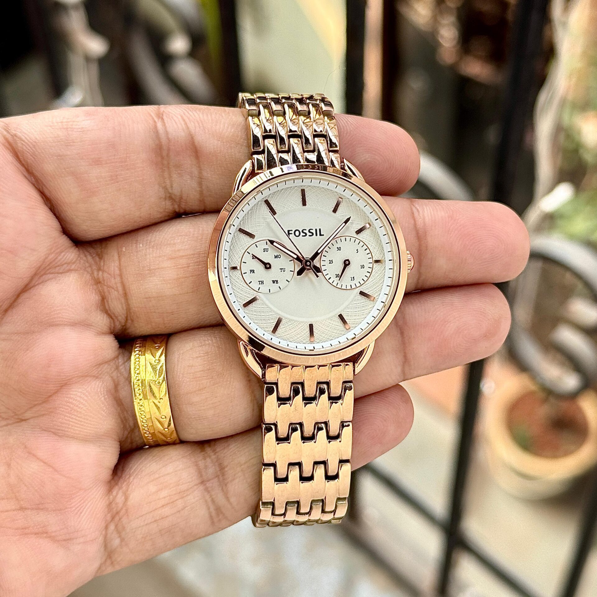 Buy First Copy Fossil ES3713 Chronograph Watch for Women 35mm - Master Quality 7A Mirror at Lowest Price Online India