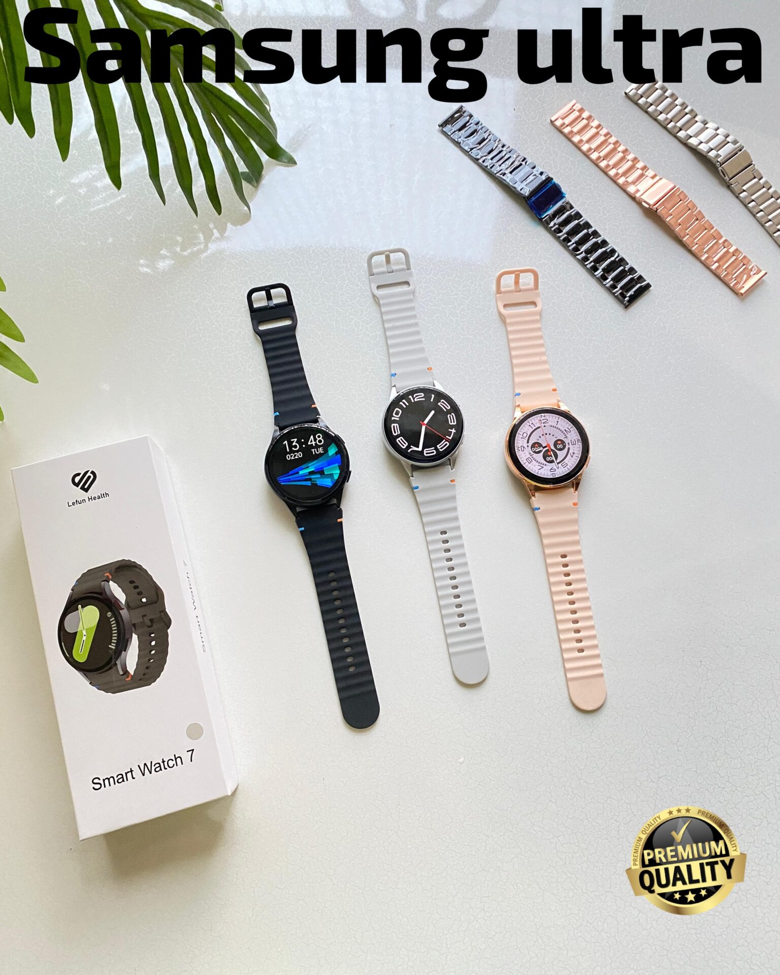 Buy First Copy Samsung Galaxy Watch 7 Ultra With Logo On/Off - Master Quality 7A Mirror at Lowest Price Online India