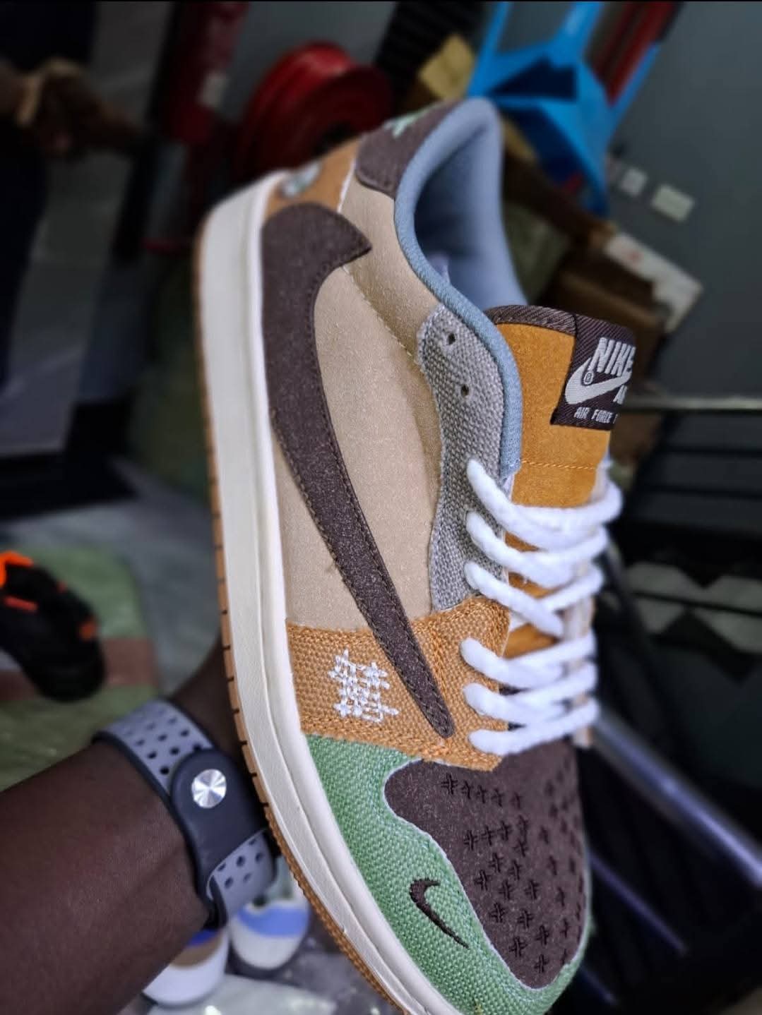 Buy First Copy Jordan Low 1 Travis Scott Voodoo Shoes For Men’ s - Master Quality 7A Mirror at Lowest Price Online India