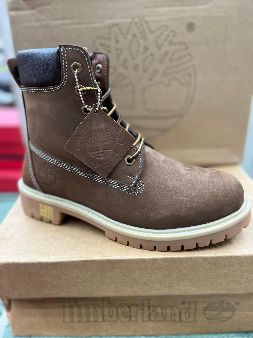 Buy First Copy Timberland Classic Leather Boots For Men - Master Quality 7A Mirror at Lowest Price Online India