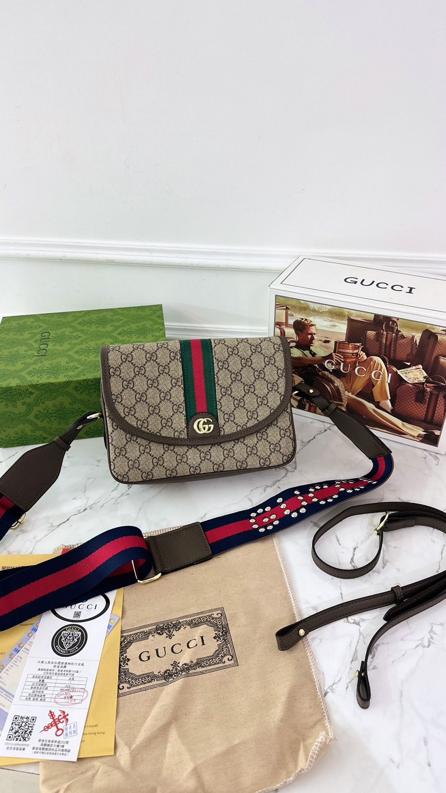 Buy First Copy Gucci Gg Ophidia Flap Bag - Master Quality 7A Mirror at Lowest Price Online India