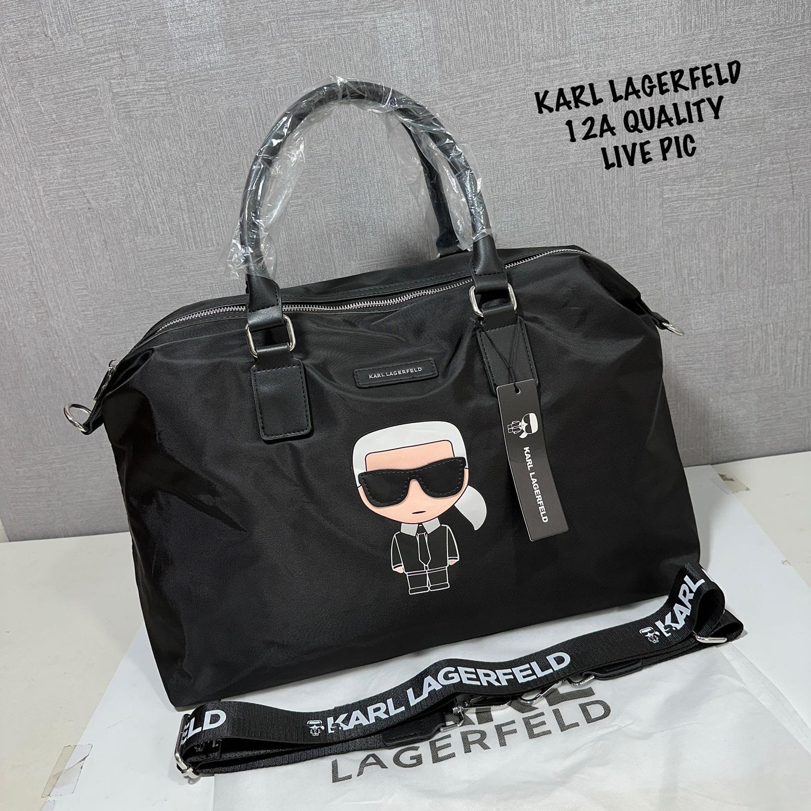 Buy First Copy Karl Lagerfeld Duffle Unisex Bag - Master Quality 7A Mirror at Lowest Price Online India