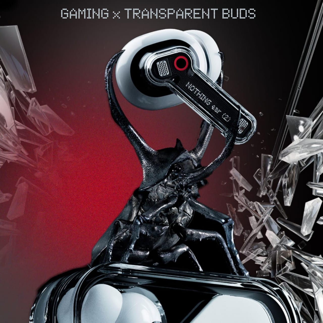 Buy First Copy Nothing Ear (2) Gaming+ Transparent TWS - Master Quality 7A Mirror at Lowest Price Online India