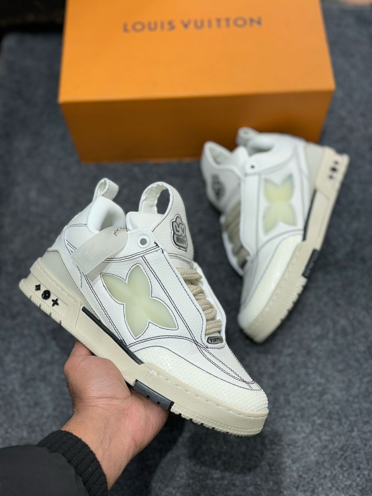 Buy First Copy Louis Vuitton LV Trainer Sneaker - Master Quality 7A Mirror at Lowest Price Online India