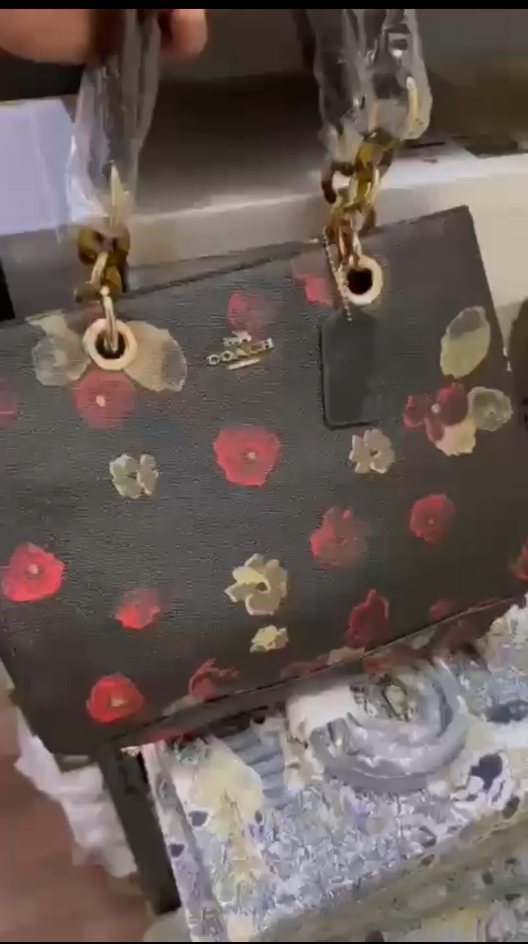 Buy First Copy Coach Floral Print Tote Bag for Women - Master Quality 7A Mirror at Lowest Price Online India