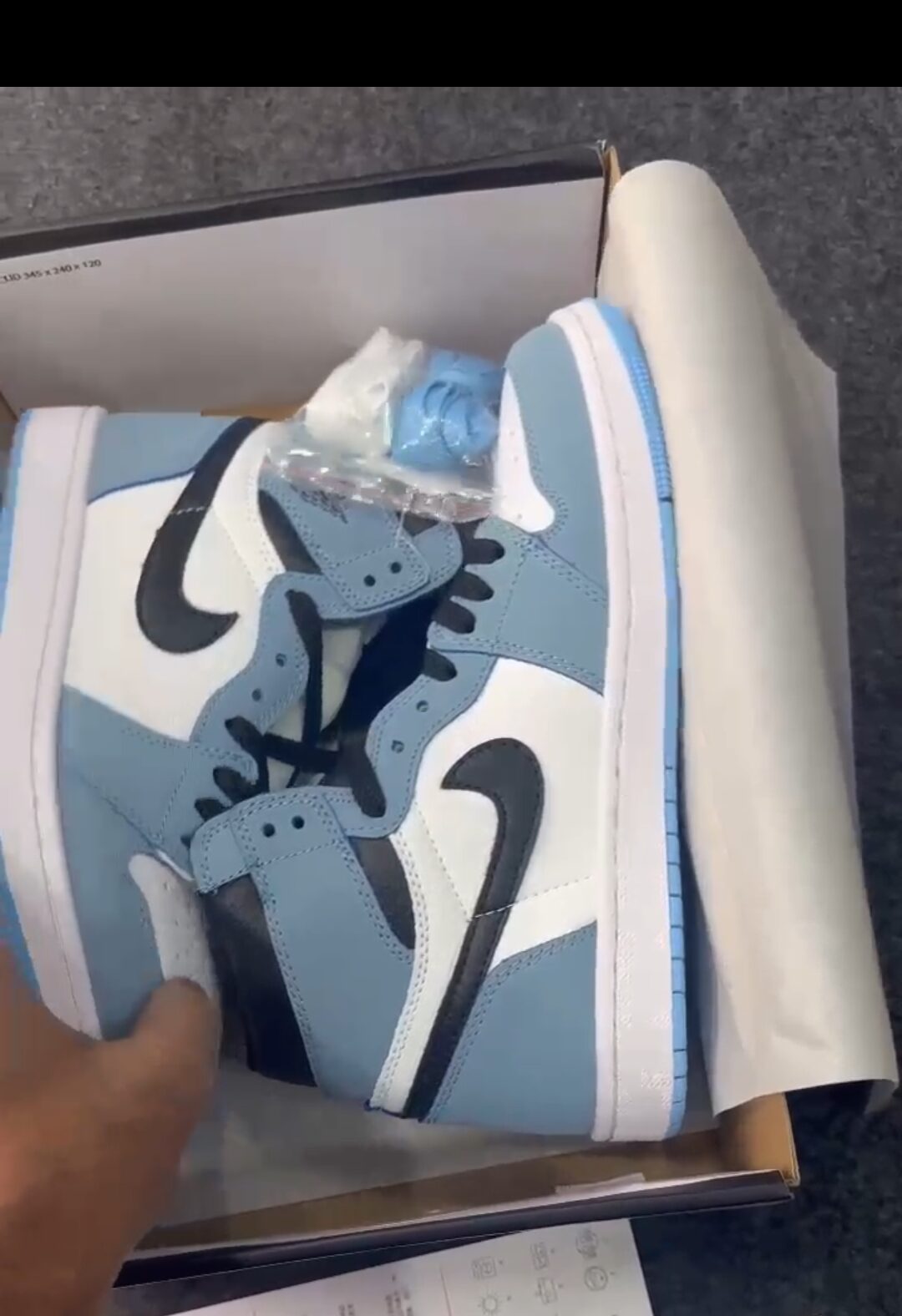 Buy First Copy Air Jordan One High Sky Blue Men’s Sneakers - Master Quality 7A Mirror at Lowest Price Online India