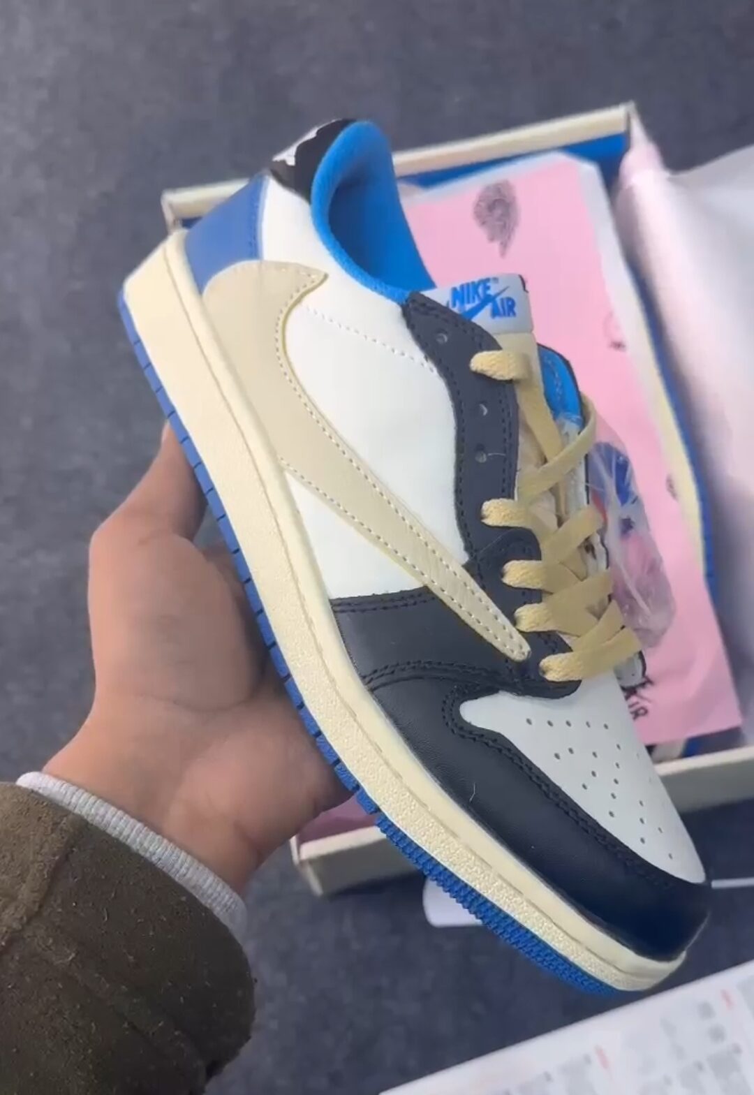 Buy First Copy Air Jordan Travis Scott Low Cut Men’s Sneakers - Master Quality 7A Mirror at Lowest Price Online India