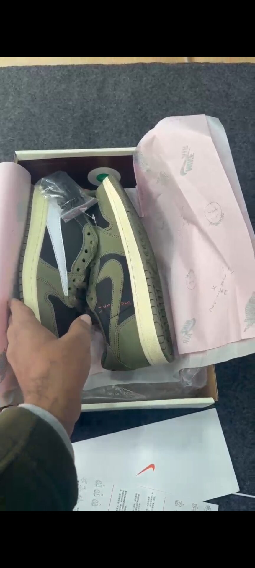 Buy First Copy Air Jordan Travis Scott Low Cut Green Men’s Sneakers - Master Quality 7A Mirror at Lowest Price Online India