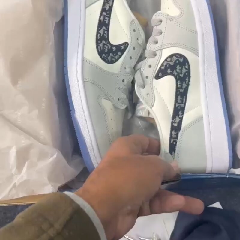 Buy First Copy Air Jordan Dior Low Cut Men’s Sneakers - Master Quality 7A Mirror at Lowest Price Online India