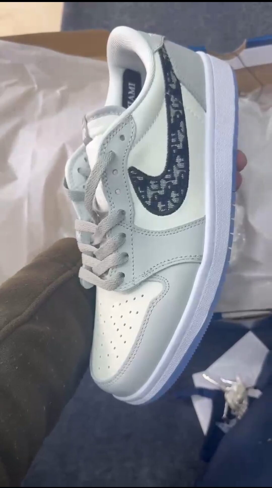 Buy First Copy Air Jordan Dior Low Cut Men’s Sneakers - Master Quality 7A Mirror at Lowest Price Online India