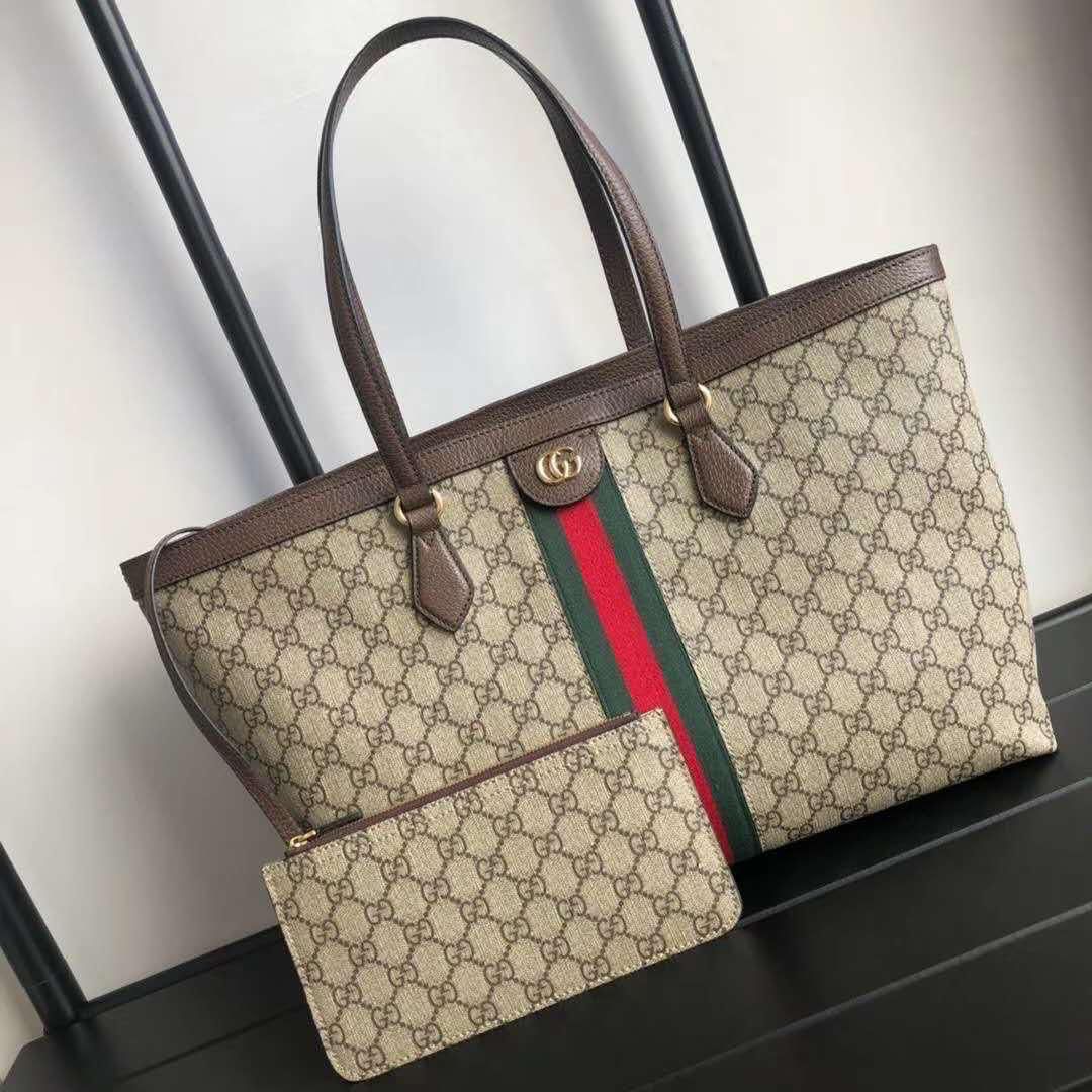 Buy First Copy Gucci Ophidia GG Boat Shape Tote Bag with Detachable Pouch - Master Quality 7A Mirror at Lowest Price Online India