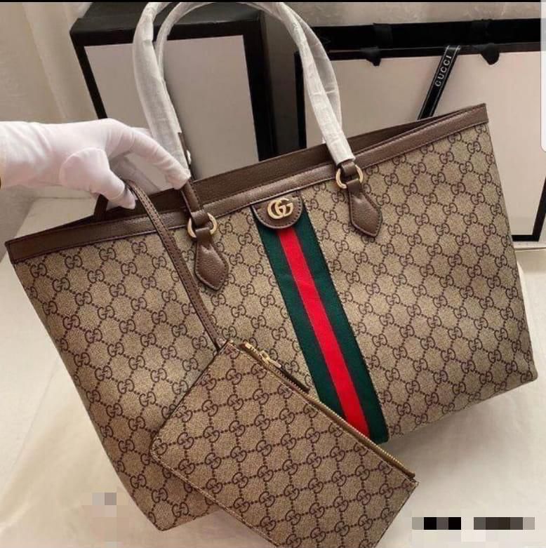Buy First Copy Gucci Ophidia GG Boat Shape Tote Bag with Detachable Pouch - Master Quality 7A Mirror at Lowest Price Online India