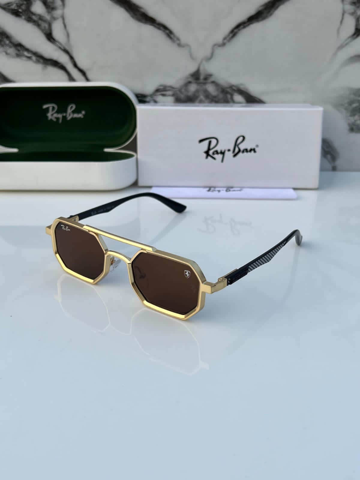Buy First Copy Ray-Ban Octagon Men’s Sunglasses - Master Quality 7A Mirror at Lowest Price Online India