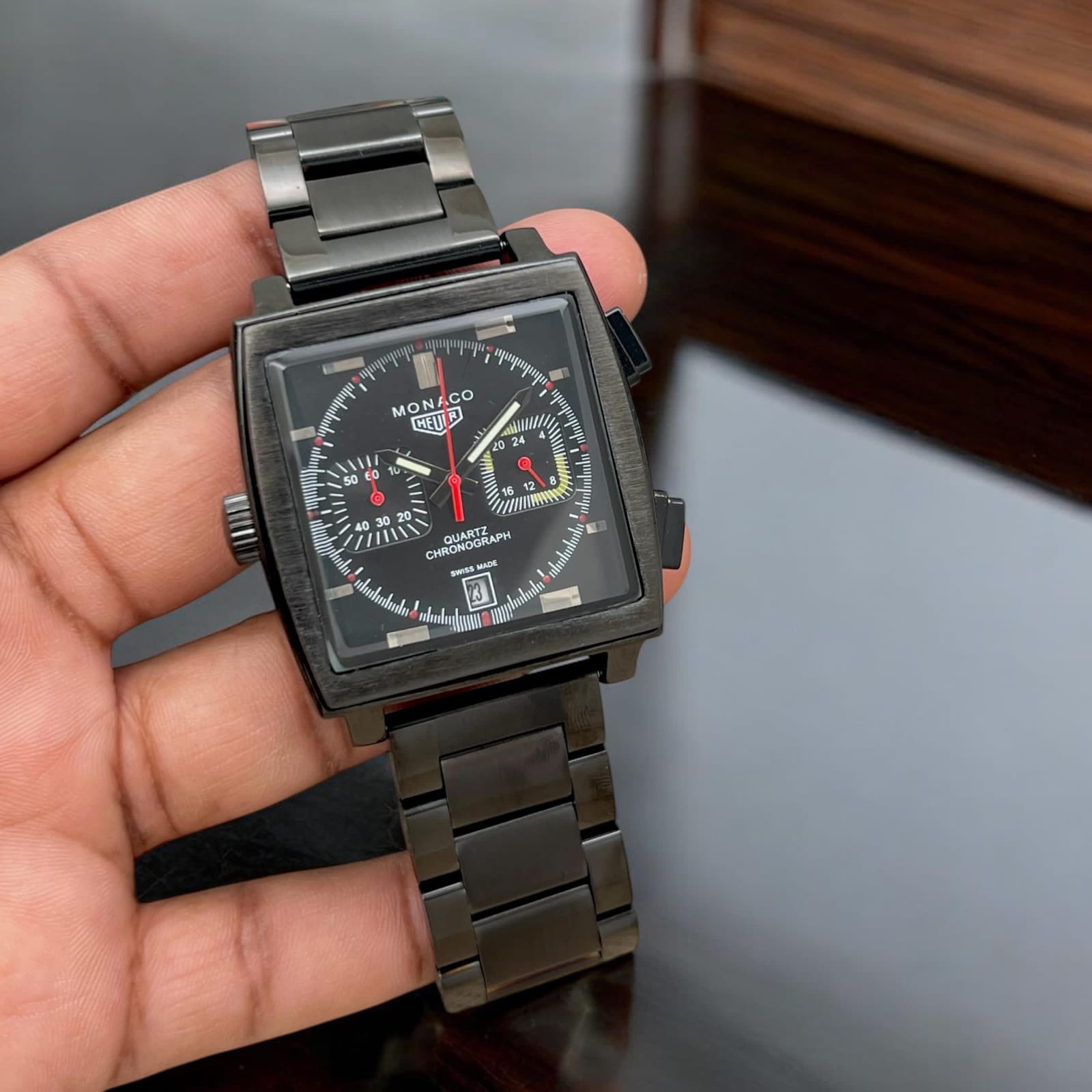 Buy First Copy Tag Heuer Monaco Chronograph Racing Heart Men’s Watch - Master Quality 7A Mirror at Lowest Price Online India