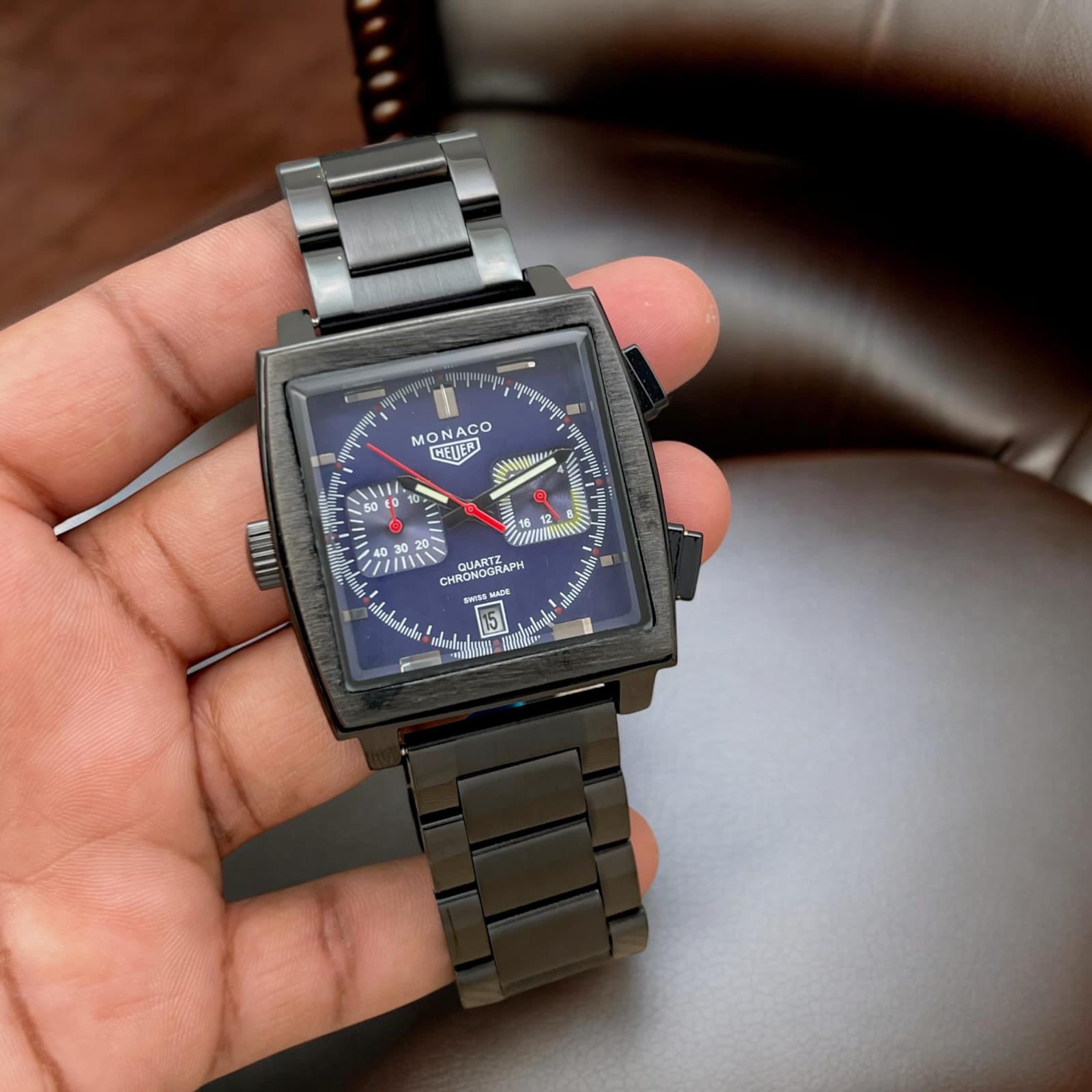 Buy First Copy Tag Heuer Monaco Chronograph Racing Heart Men’s Watch - Master Quality 7A Mirror at Lowest Price Online India