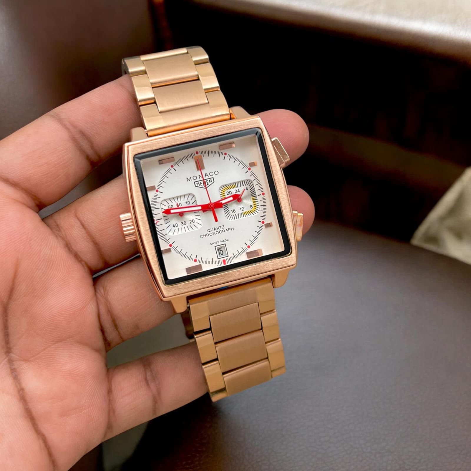 Buy First Copy Tag Heuer Monaco Chronograph Racing Heart Men’s Watch - Master Quality 7A Mirror at Lowest Price Online India