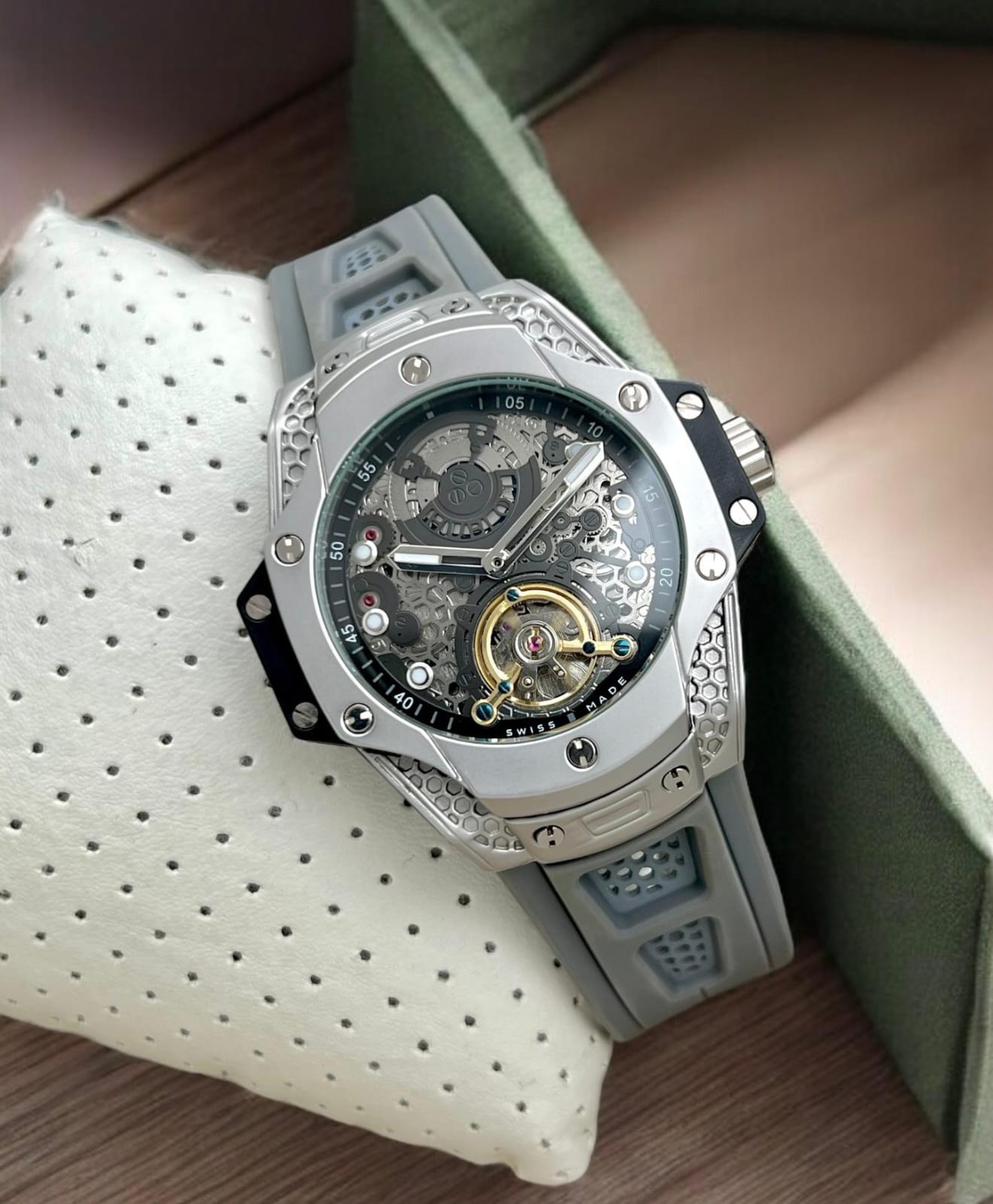 Buy First Copy Hublot Square Bang Unico King Men’s Watch 44mm - Master Quality 7A Mirror at Lowest Price Online India