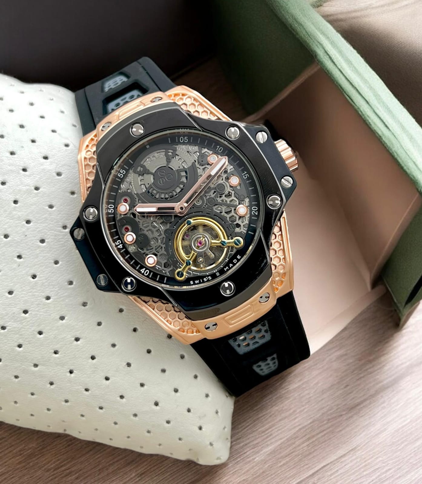 Buy First Copy Hublot Square Bang Unico King Men’s Watch 44mm - Master Quality 7A Mirror at Lowest Price Online India