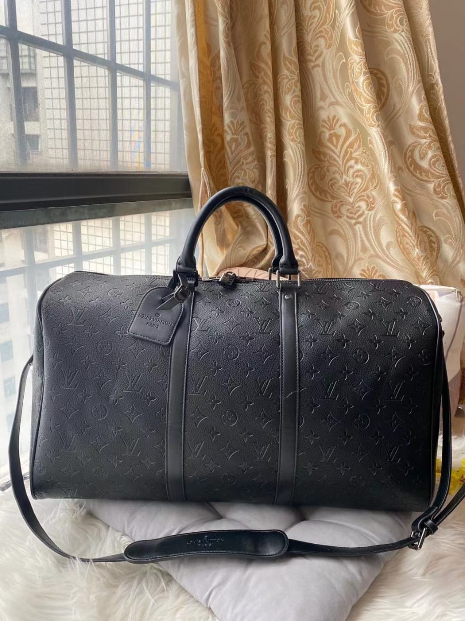 Buy First Copy Louis Vuitton Embossed Duffle Bag - Master Quality 7A Mirror at Lowest Price Online India