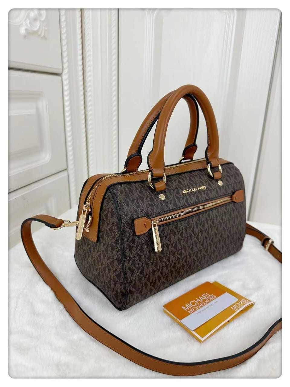 Buy First Copy Michael Kors Rowan Small Duffle Bag For Women - Master Quality 7A Mirror at Lowest Price Online India