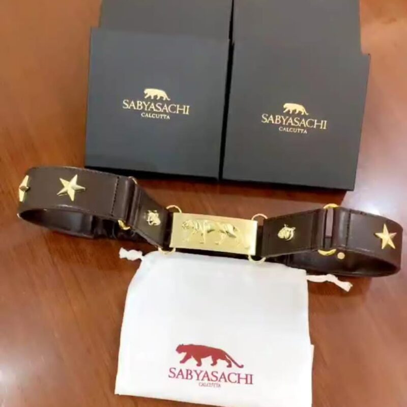 First Copy Sabyasachi Leather Belt with Intricate Gold-Tone Buckle For Women – Master Quality 7A Mirror Buy First Copy Sabyasachi Leather Belt with Intricate Gold-Tone Buckle For Women - Master Quality 7A Mirror at Lowest Price Online India