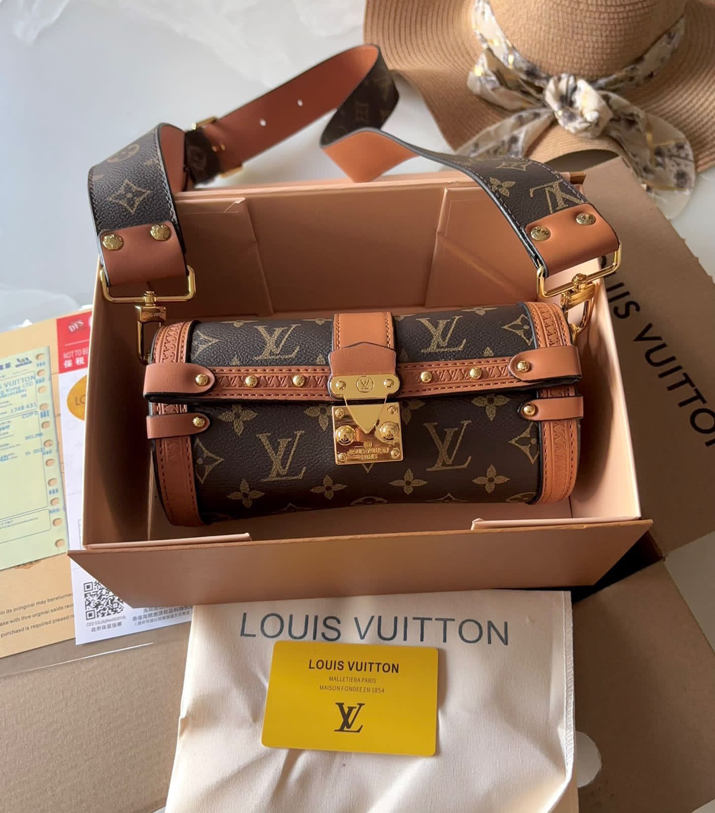 Buy First Copy Louis Vuitton Papillon Trunk Monogram Crossbody Bag For Women - Master Quality 7A Mirror at Lowest Price Online India