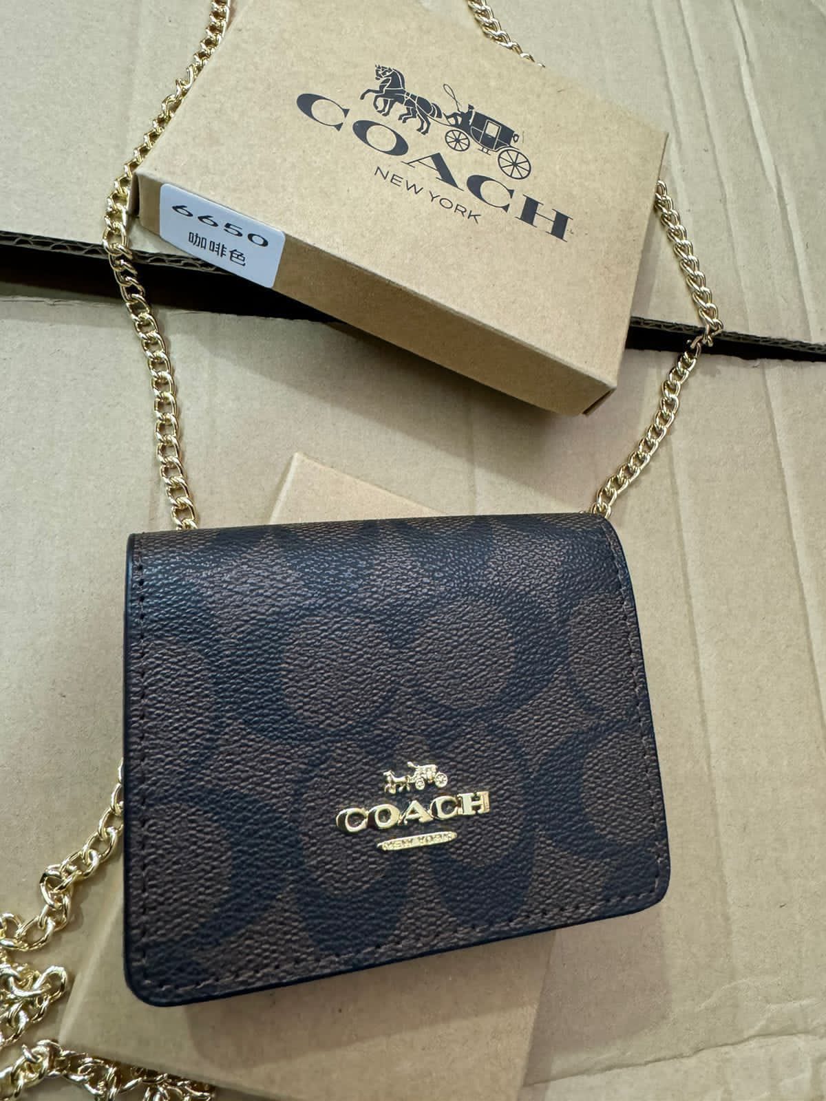 Buy First Copy Coach Signature Mini Wallet Sling Bag For Women - Master Quality 7A Mirror at Lowest Price Online India