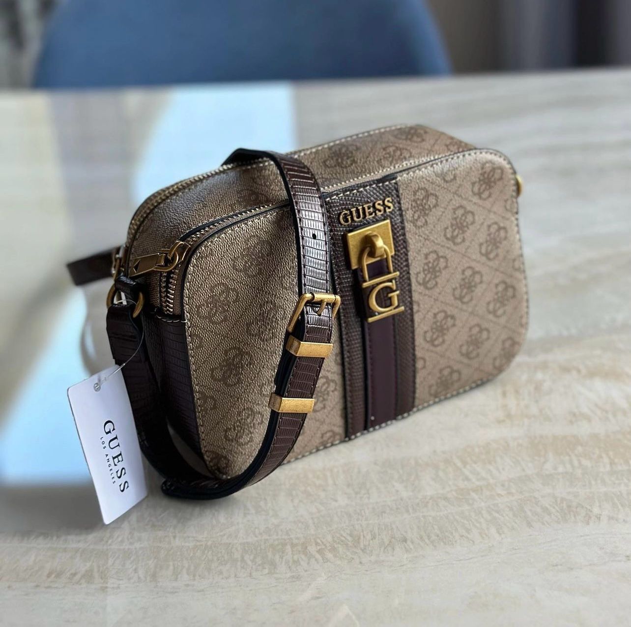 Buy First Copy Guess Ginevra Logo Camera Crossbody Bag For Women - Master Quality 7A Mirror at Lowest Price Online India