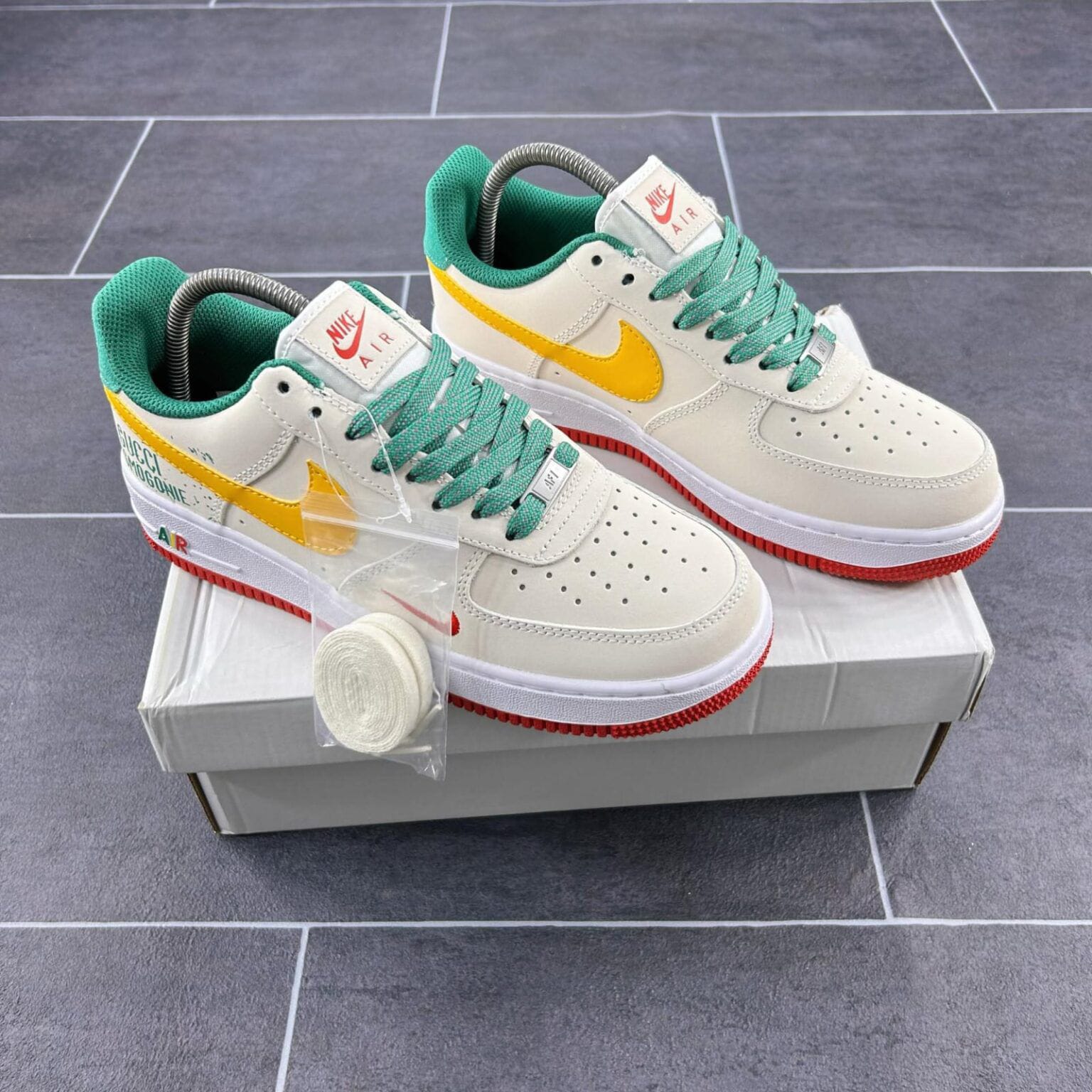 Buy First Copy Nike Air Force 1 Gucci Cosmogonie Custom Sneakers For Men - Master Quality 7A Mirror at Lowest Price Online India