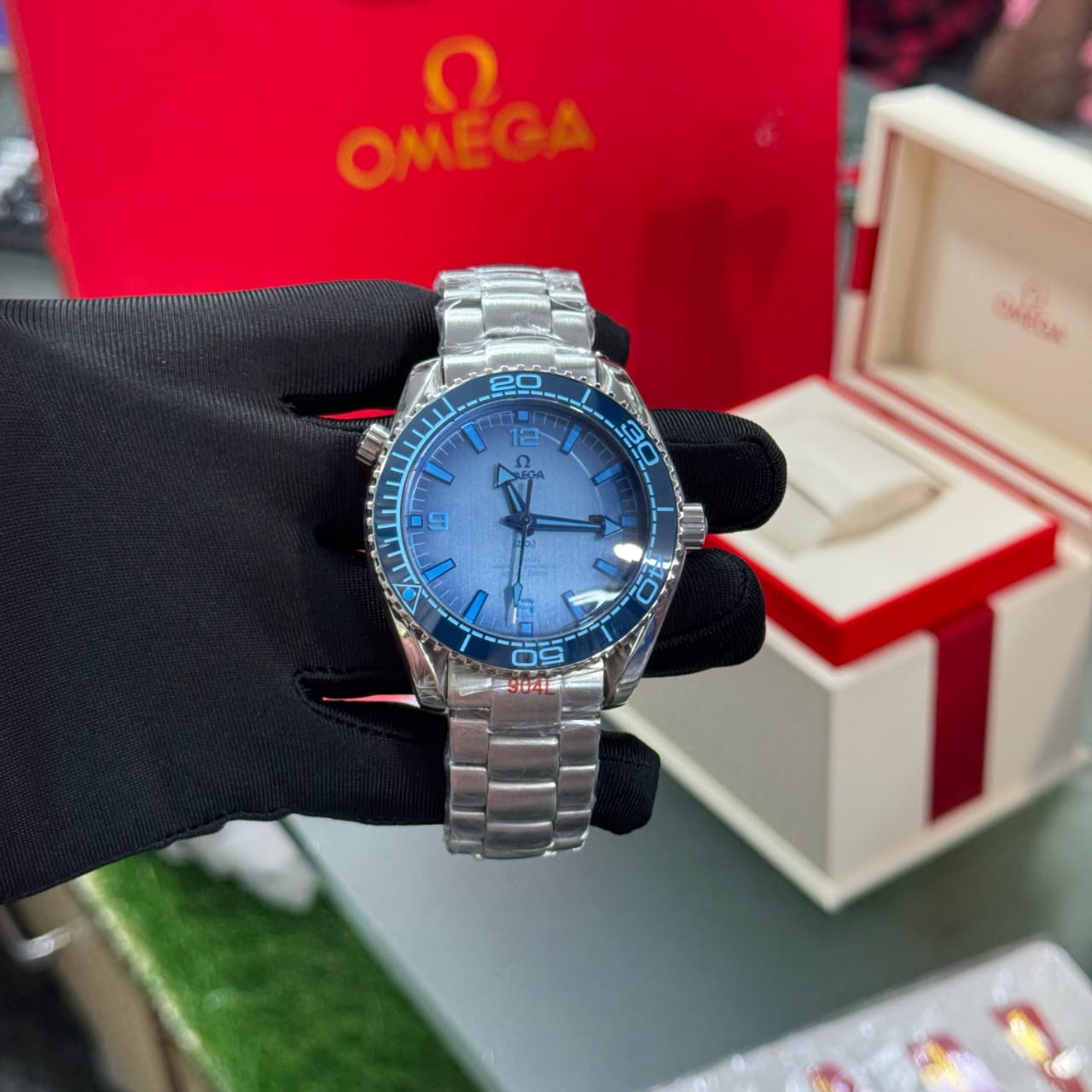 Buy First Copy Omega Seamaster Planet Ocean 600M Co-Axial Master Chronometer Automatic Men’s Watch - Master Quality 7A Mirror at Lowest Price Online India