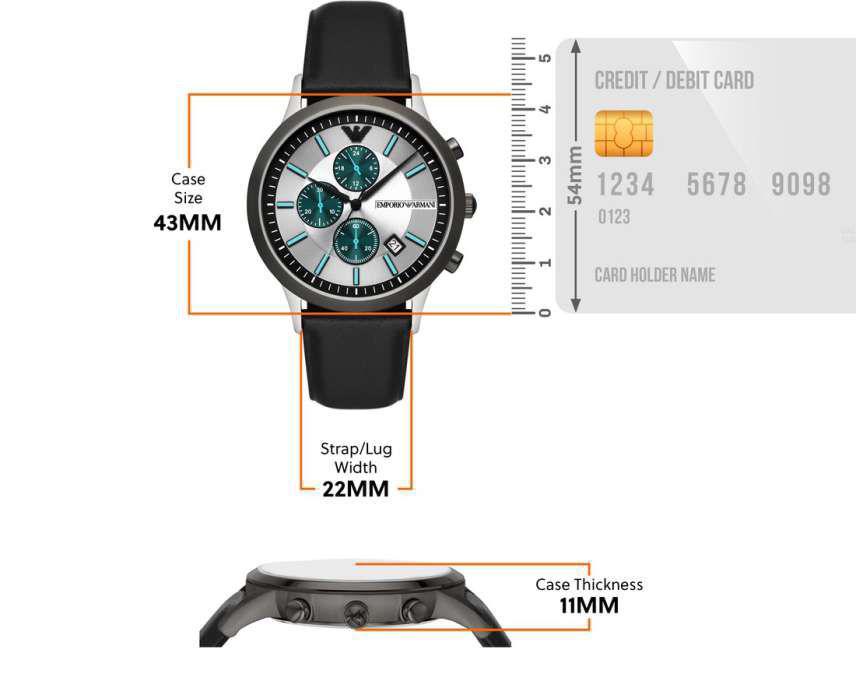 Buy First Copy Emporio Armani AR11473 Men’s Chronograph Watch 43mm - Master Quality 7A Mirror at Lowest Price Online India