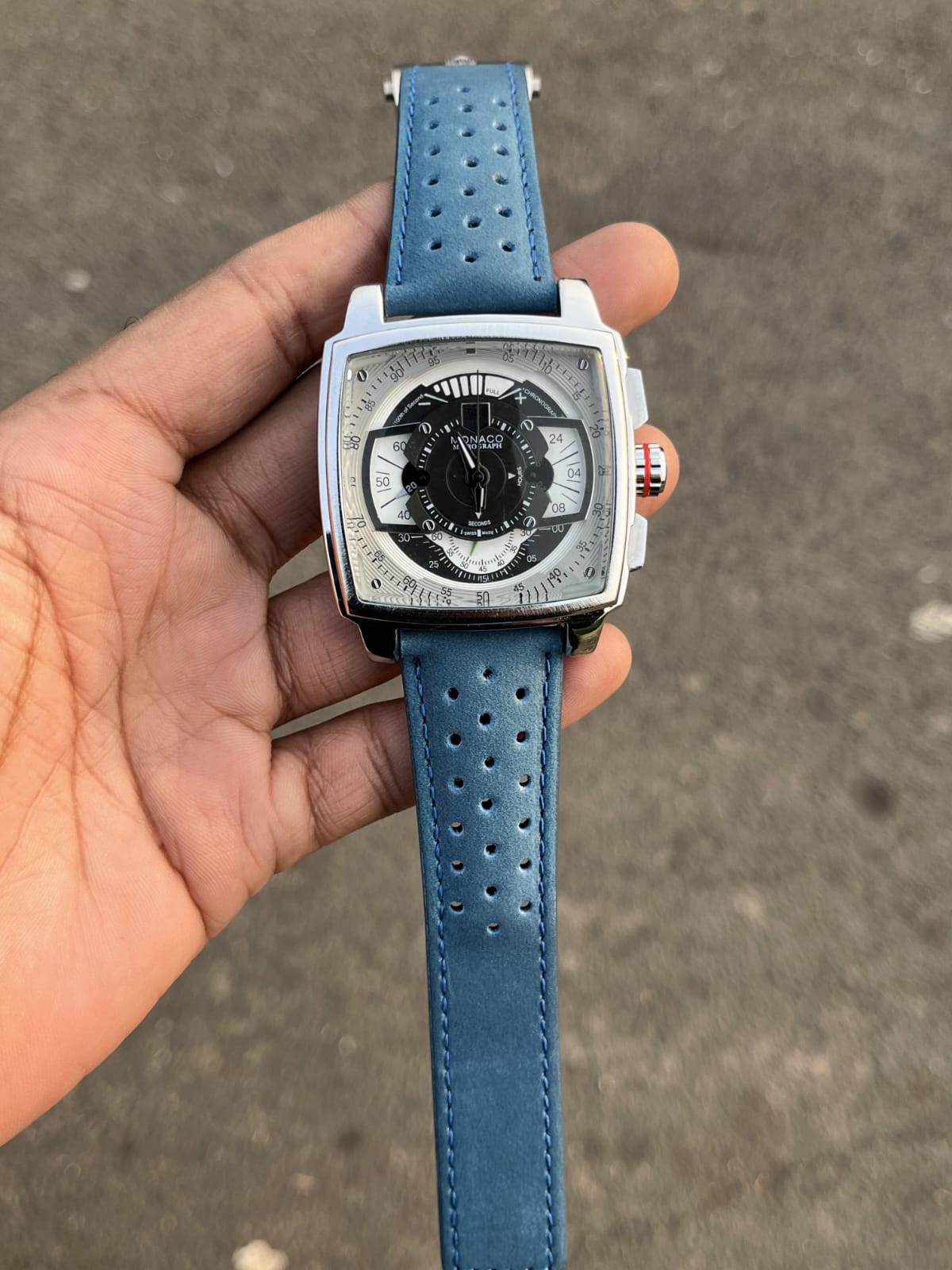 Buy First Copy TAG Heuer Monaco Chronograph Men’s Watch - Master Quality 7A Mirror at Lowest Price Online India