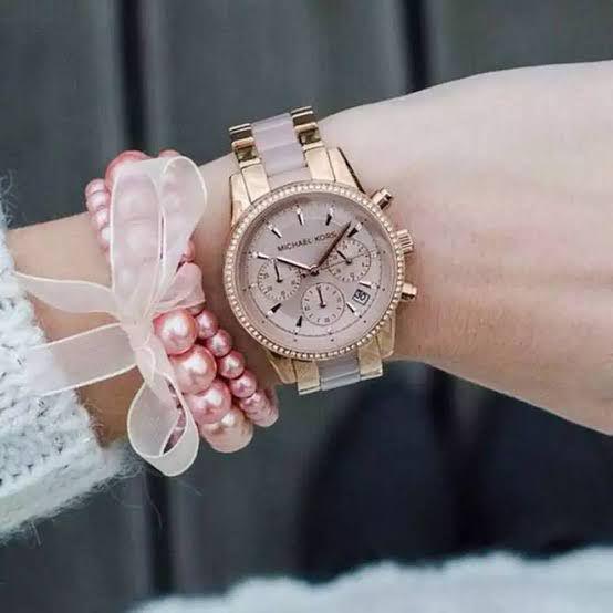 Buy First Copy Michael Kors Blair Ceramic Chronograph Women’s Watch (MK6307) - Master Quality 7A Mirror at Lowest Price Online India