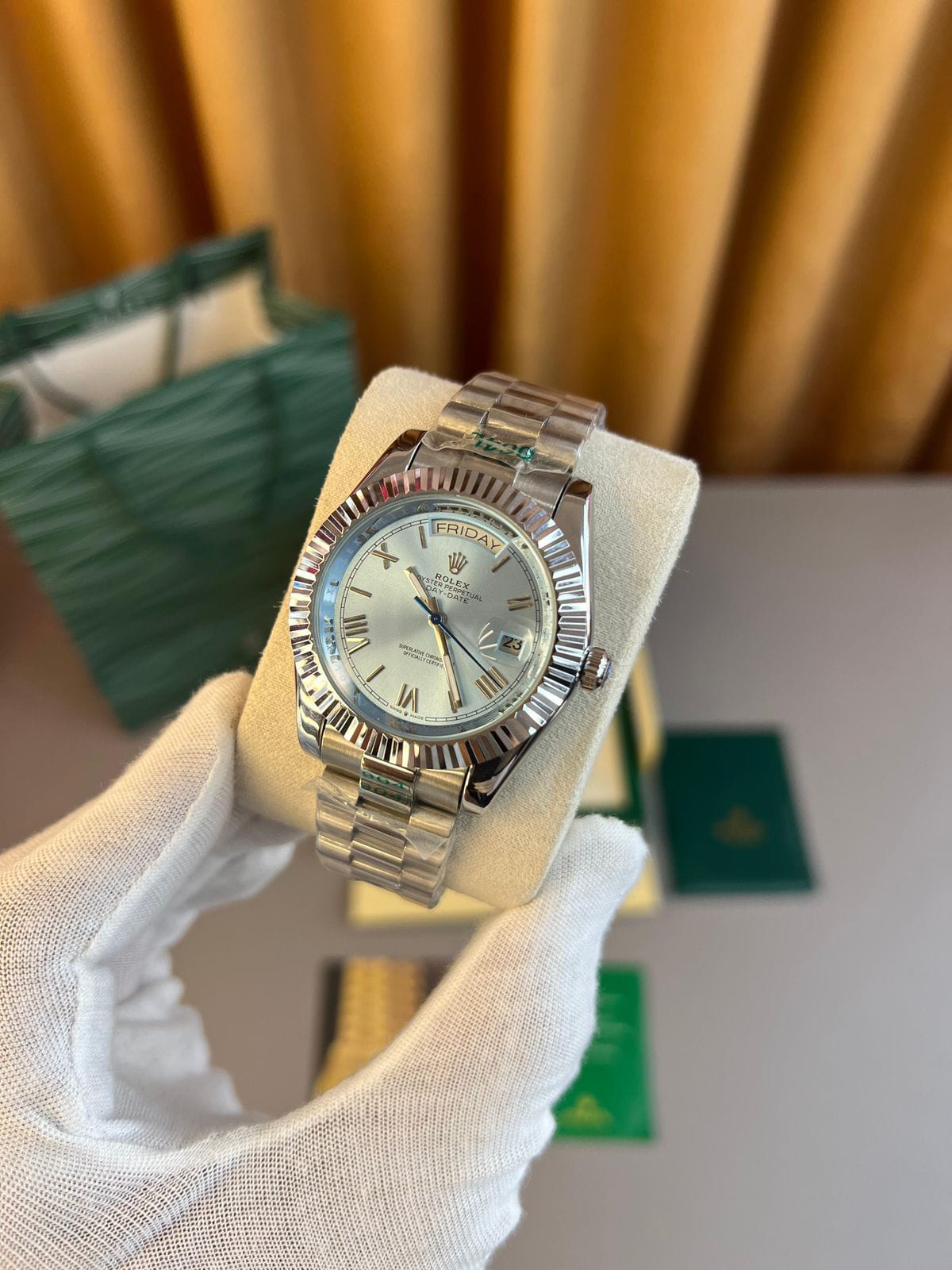 Buy First Copy Rolex Day-Date Automatic Men’s Watch - Master Quality 7A Mirror at Lowest Price Online India