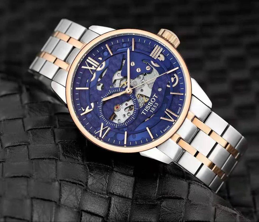 Buy First Copy Tissot 1853 Chemin des Tourelles Squelette Automatic Men’s Watch - Master Quality 7A Mirror at Lowest Price Online India
