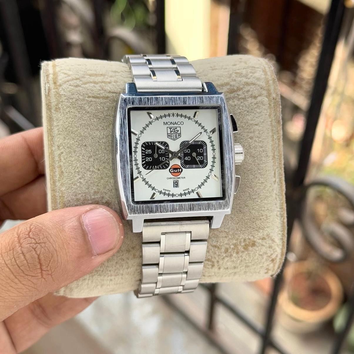 Buy First Copy TAG Heuer Monaco Chronograph Watch Men’s - Master Quality 7A Mirror at Lowest Price Online India