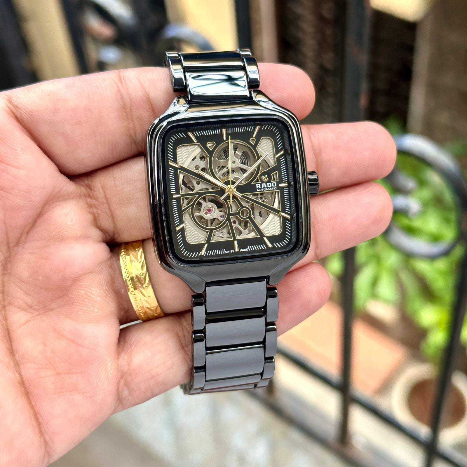 Buy First Copy Rado True Square Open Heart Automatic Watch (R27086712) Men’s Watch - Master Quality 7A Mirror at Lowest Price Online India