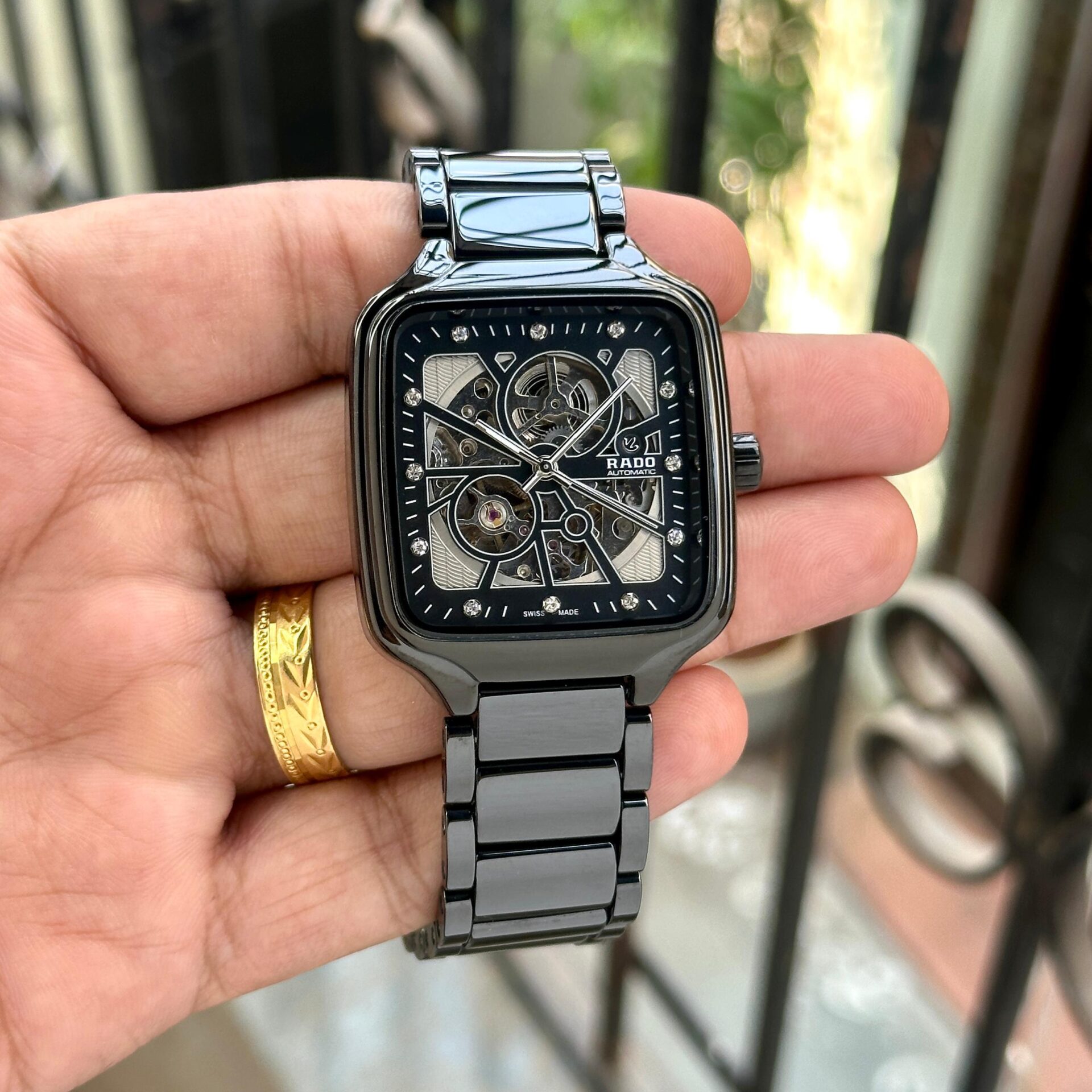 Buy First Copy Rado True Square Open Heart Automatic Watch (R27086712) Men’s Watch - Master Quality 7A Mirror at Lowest Price Online India