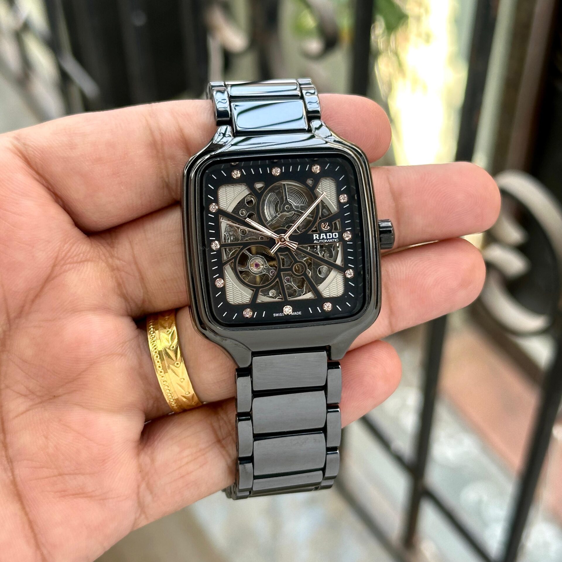 Buy First Copy Rado True Square Open Heart Automatic Watch (R27086712) Men’s Watch - Master Quality 7A Mirror at Lowest Price Online India