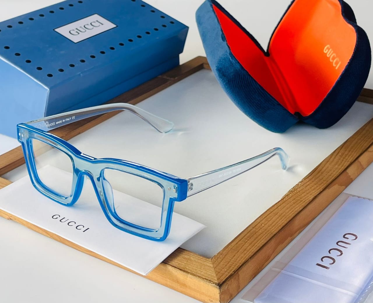 Buy First Copy Gucci Transparent Eyeglasses For Men - Master Quality 7A Mirror at Lowest Price Online India