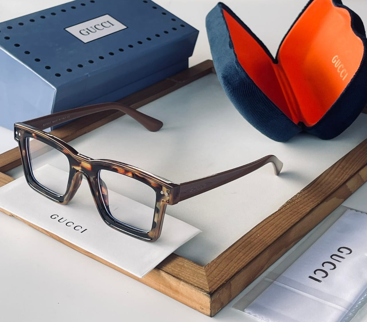 Buy First Copy Gucci Transparent Eyeglasses For Men - Master Quality 7A Mirror at Lowest Price Online India