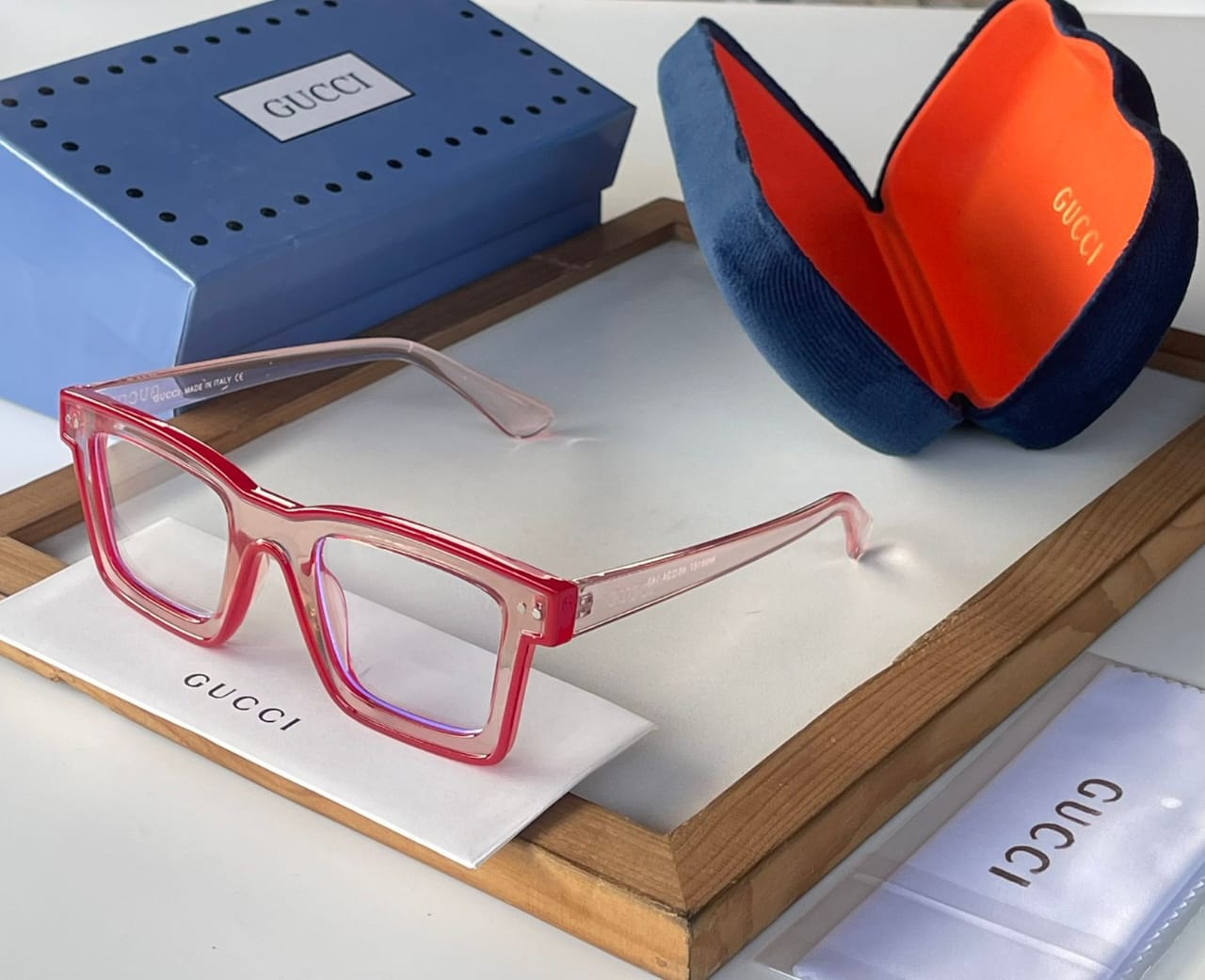 Buy First Copy Gucci Transparent Eyeglasses For Men - Master Quality 7A Mirror at Lowest Price Online India