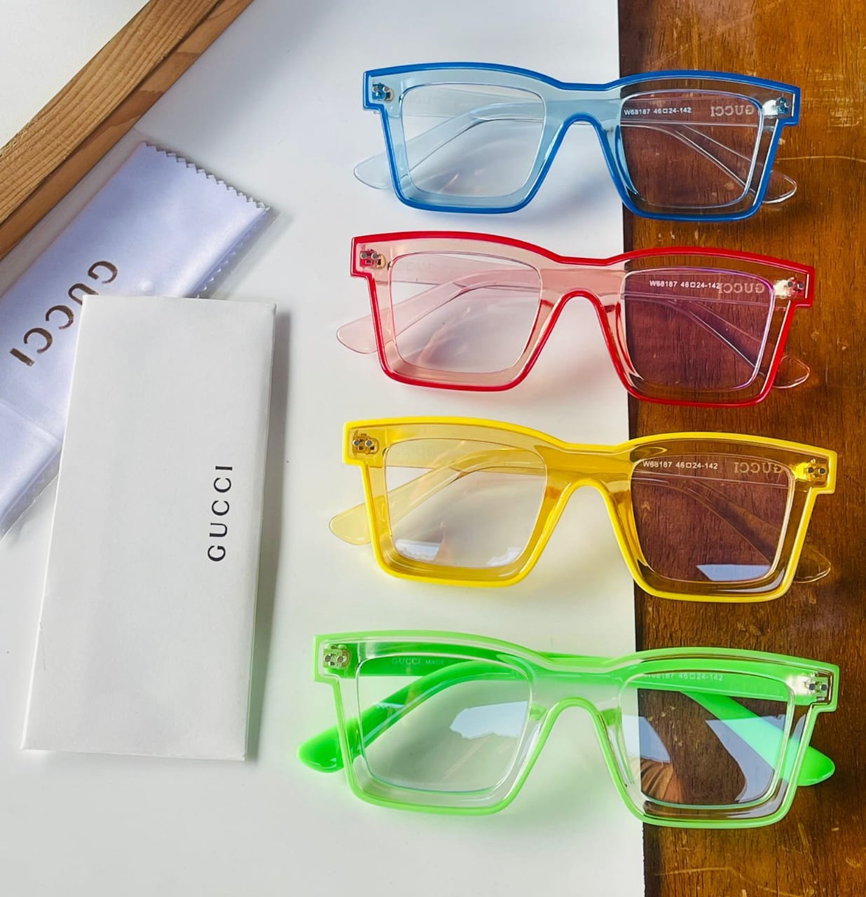 Buy First Copy Gucci Transparent Eyeglasses For Men - Master Quality 7A Mirror at Lowest Price Online India